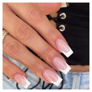 24 Stück Nude White French Tip Kunstnägel Press on Nails 1 St