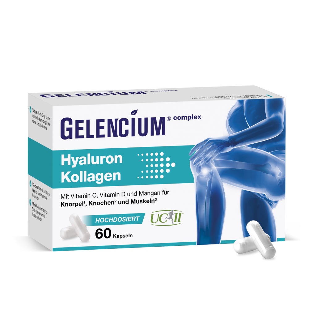 Gelencium Hyaluron Kollagen Hochdos.vitamin C Kps. 60 St