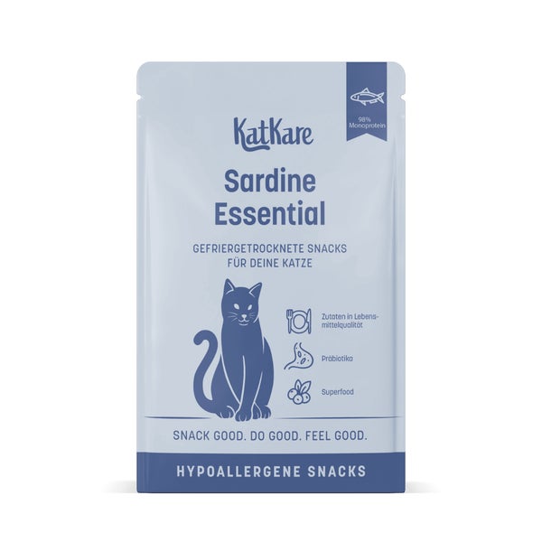 KatKare - Sardine Essential - Hypoallergene Snacks aus gefriergetrockneter Sardine 30 g