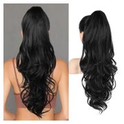 Pferdeschwanzverlängerung Haarteil Clipin Locken 66 CM Natur 1 St