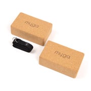 Myga Kork-Yoga Stabilisations-Set - Schwarz 1 Set