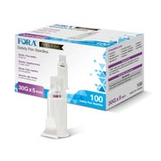 FORA Pen Nadeln 30G 5mm  (100 Stück) - Insulin Pen Nadeln - Nadeln für Spritzen - The Tester 1 St