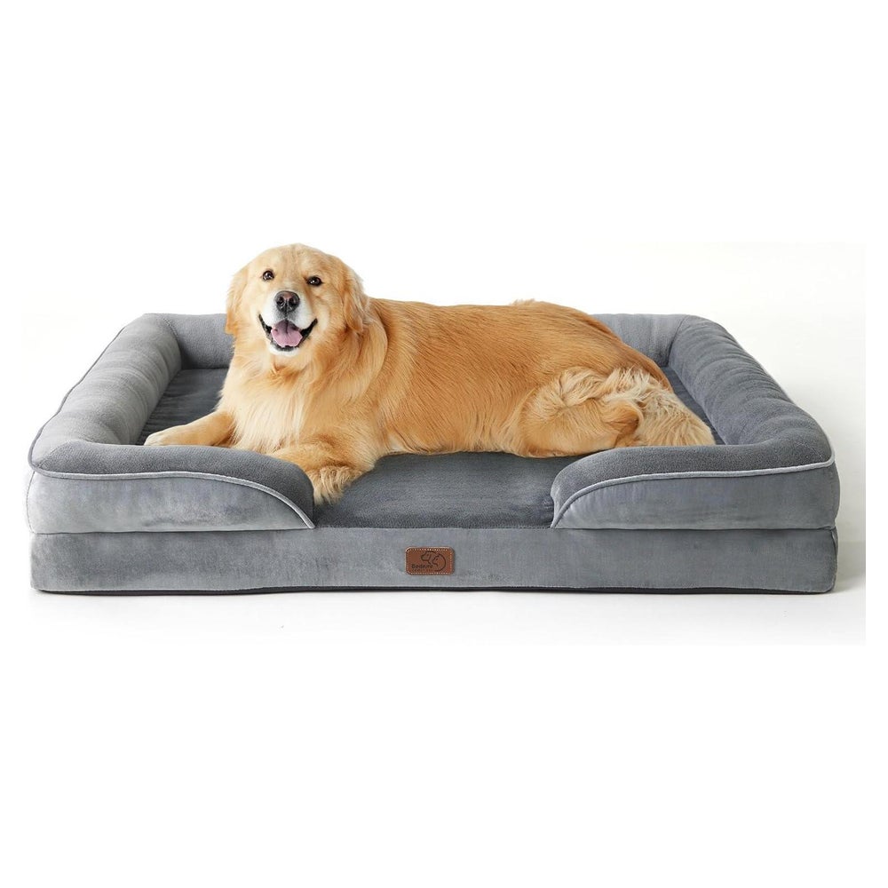 Hundebett orthopädisch Kistenschaum L 122 x B 89 x H 20 cm G 1 St