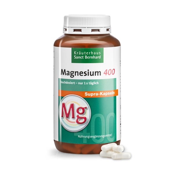 Sanct Bernhard Magnesium-400-supra Kapseln 300 Kapseln 300 St
