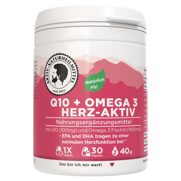 Aktiv Naturheilmittel Q10 + Omega 3 Herz-Aktiv 30 St