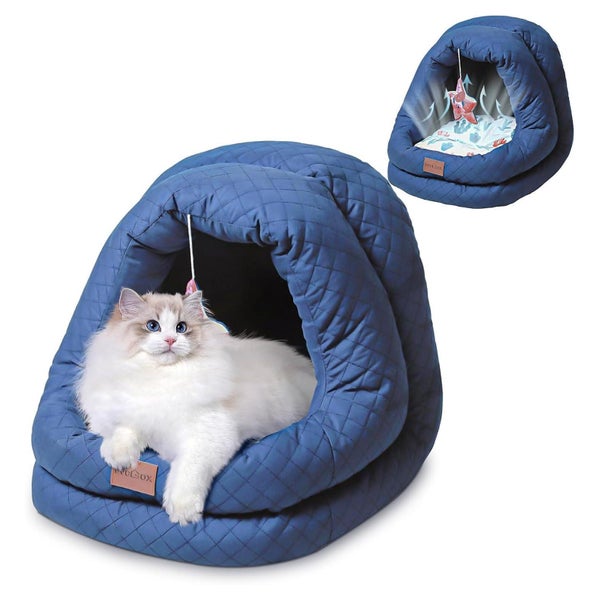 Hundebett Katzenbett Höhle Warmer kühler Matte 40x40x40cm Bl 1 St