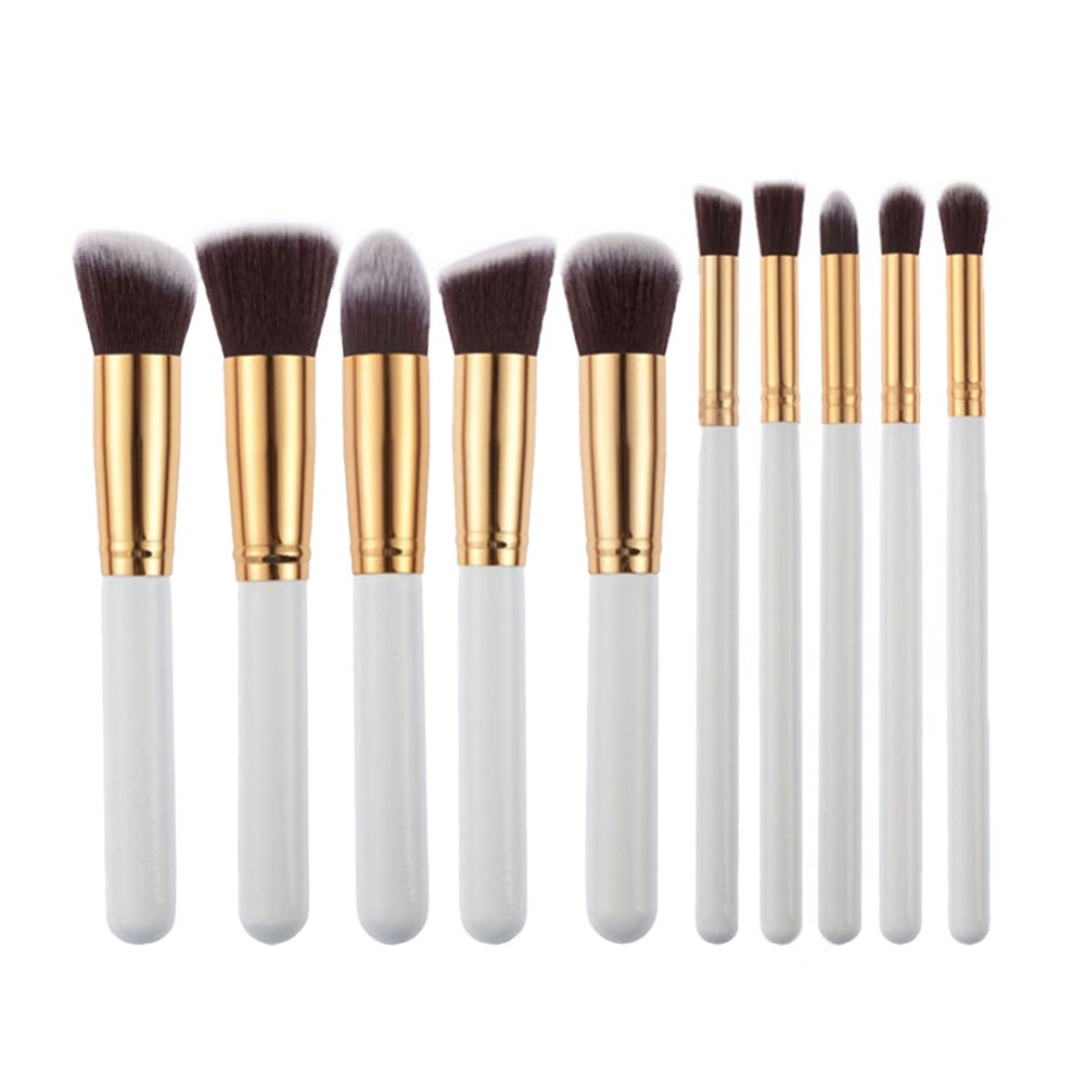 Technique PRO Makeup Pinselset – Weiß / Gold 1 St