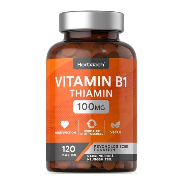 Horbaach Vitamin B1 Thiamin Tabletten 120 St