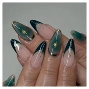 24 Stück Stiletto Ombré Französische Spitze Falsche Nägel 1 St