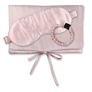 TRAVEL SET BEAUTY S Tasche, Schlafmaske & Scrunchie S aus Seide