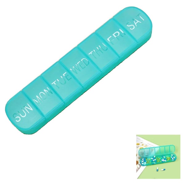 Große Pillendose 7 Tage wöchentliche Tablettenbox Mattes Fin 1 St