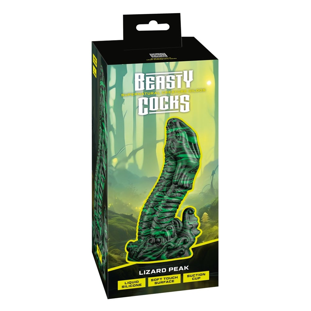 Dildo „Lizard Peak“ mit Saugfuß