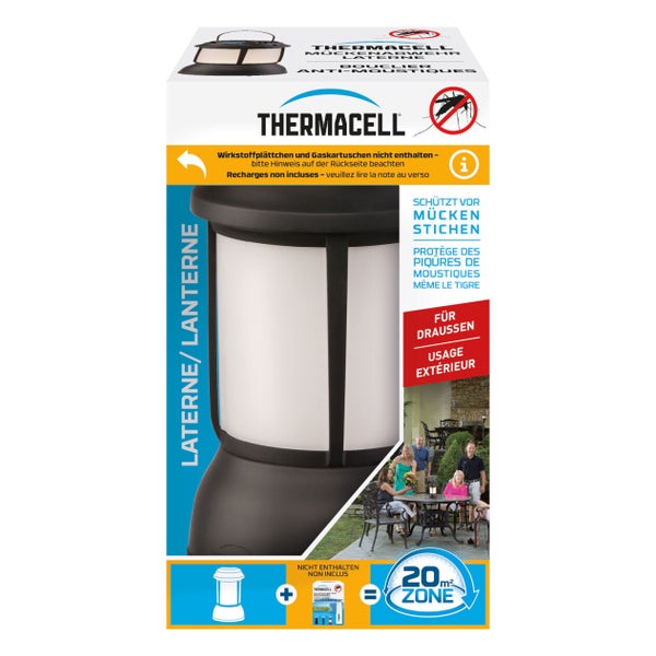 Thermacell Mückenabwehr Laterne, ohne Wirkstoff - Mückenschutz Gerät mit LED-Licht 1 St