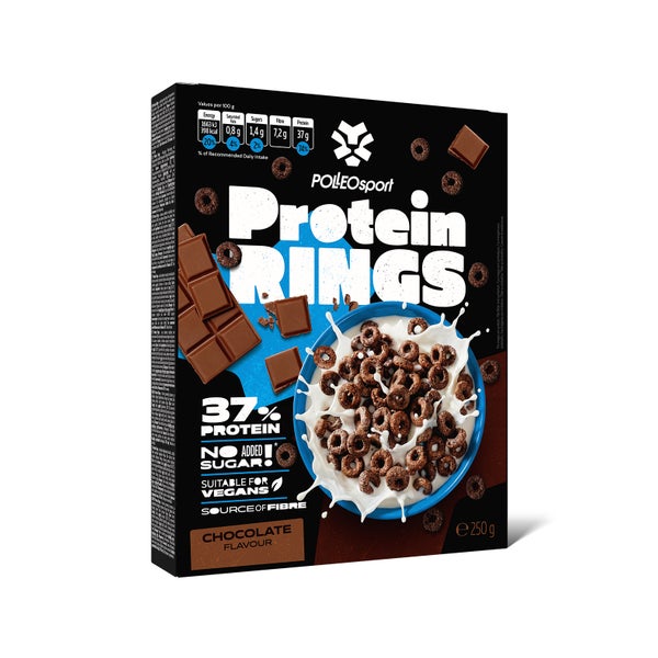 Polleo Protein Rings, 250 g, Chocolate 250 g