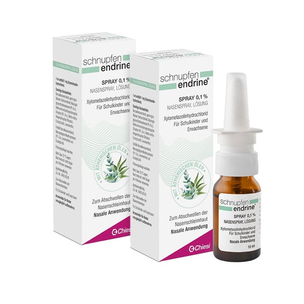 schnupfen endrine® Spray 0,1% Doppelpack 2X10 ml