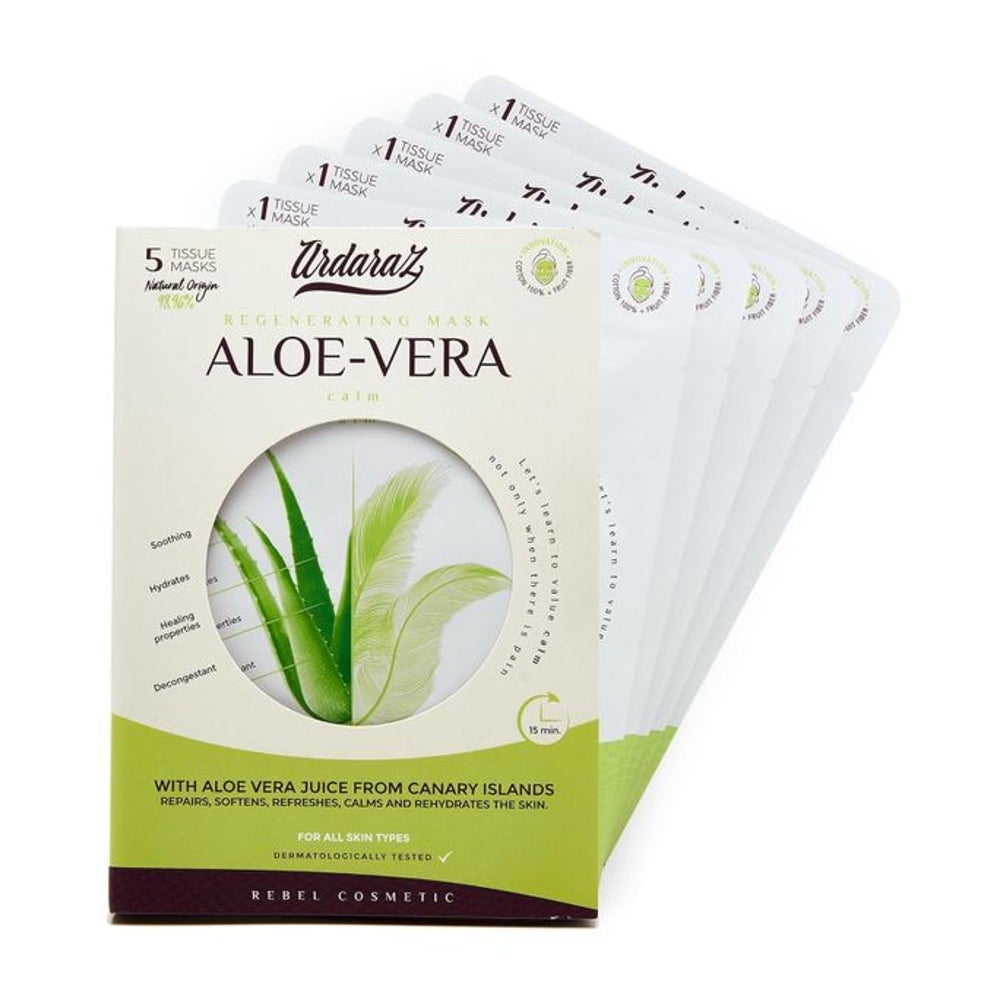Ardaraz Gesichtsmasken mit Aloe Vera 5 St