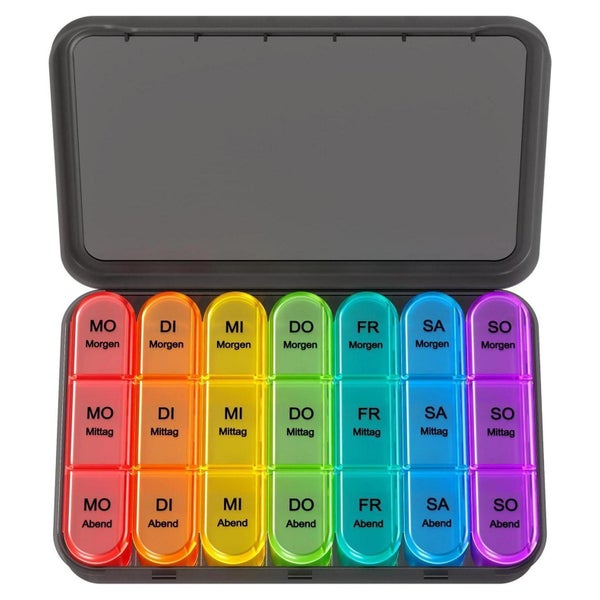 Tablettenbox 7 Tage Medikamentenbox Klein Pillendose Große F 1 St