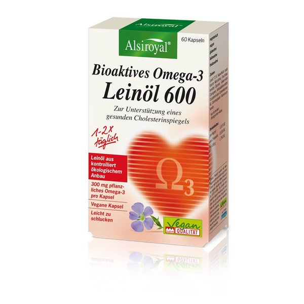Alsiroyal Bioaktives Omega-3 Leinöl 600 60 ml