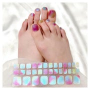 Nagelfolien Fußnägel UV Gel Selbstklebend 34 Mehrfarbig 1 g 1 St