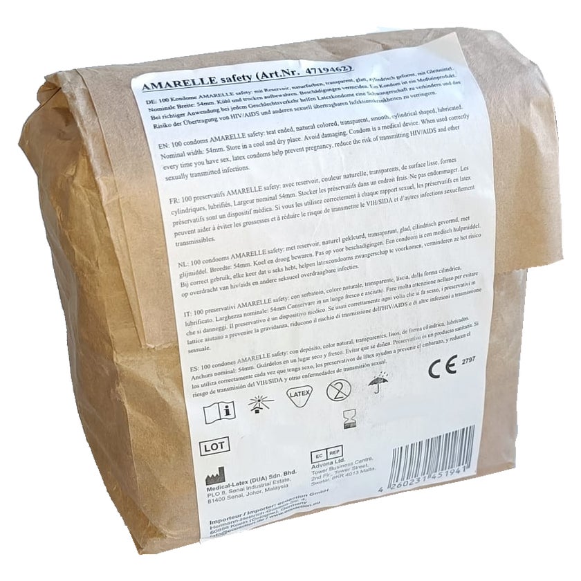 Beutel Safety gleichmig feuchte Kondome (100 Kondome) 100 St online  kaufen | DocMorris