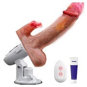 Tagnaff Dildo Vibrator, 8 Stoßfunktion Lecken Vibration 1 St