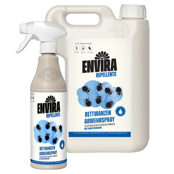 Envira Bettwanzen Abwehrspray im Vorteilspack, Anti-Bettwanzen-Mittel Mit Langzeitwirkung