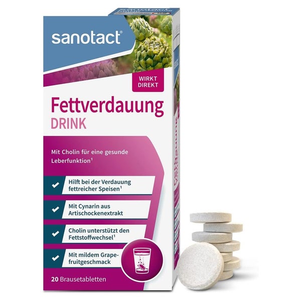 sanotact Fettverdauung Drink Brausetabletten 20 St