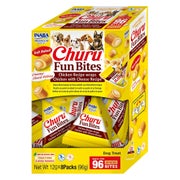 INABA Dog Churu Fun Bites Chicken with Cheese 8x12g 0,096 kg