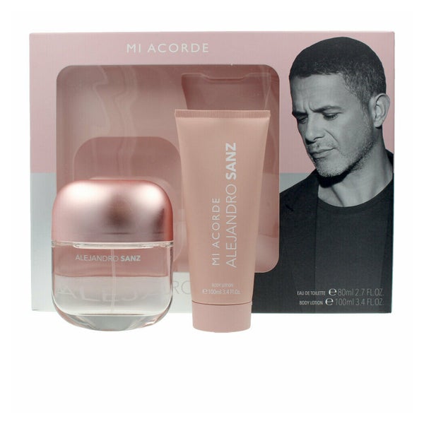 Alejandro Sanz Ella Mi Acorde Eau De Toilette Spray 80ml Set 2 Artikel 0,18 l
