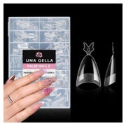 Tips Gelnägel 216 Stück Mandel Gel Press On Halb-Mandel 1 St