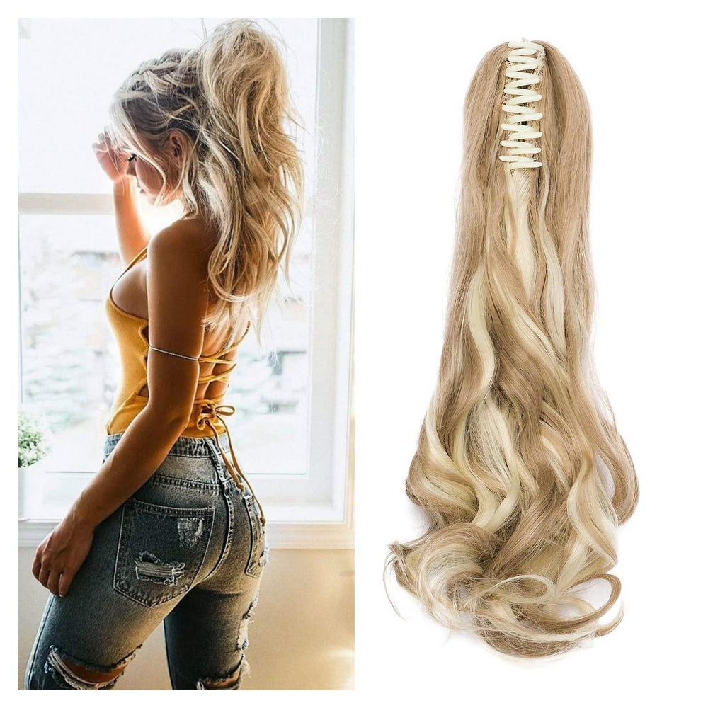 Pferdeschwanz Haarteil Claw 45 cm 140g Sandy Blonde Gebleich 1 St