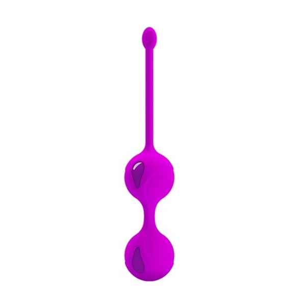 Silikon Kegel Balls für Beckenbodentraining, pink, 39g (1 Stück) 1 St