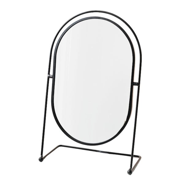 UNIQ Oval Lux Tischspiegel - Schwarz