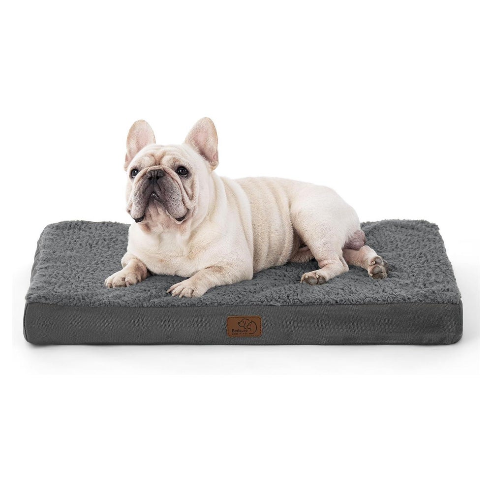 Hundebett orthopädisch klein L 76 x B 51 x H 8 cm Dunkelgrau 1 St