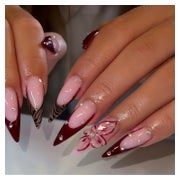 Press On Nails Acryl Long Almond Braun Leopardenprint style- 1 St