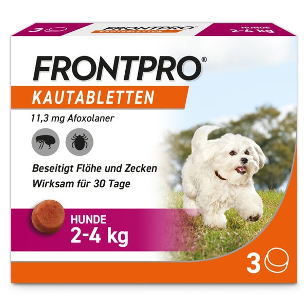 FRONTPRO Kautablette Hunde 2-4kg 3 St