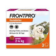 Produktabbildung: FRONTPRO Kautablette Hunde 2-4kg 3 St