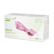 Medi-Inn Nitril Pink Plus Einmalhandschuhe, puderfrei, Gr. XS 100 St