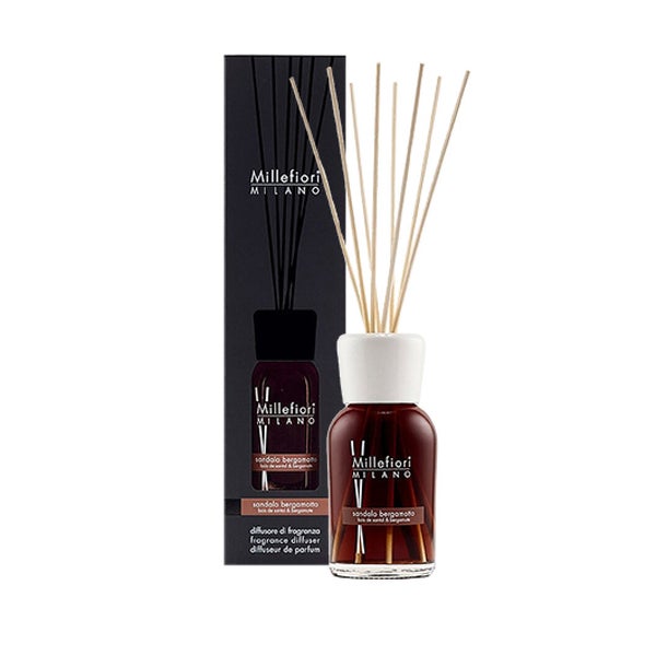 Millefiori Natürlicher Duft Diffusor sticks Sandalo Bergamotto 250ml 0,25 l