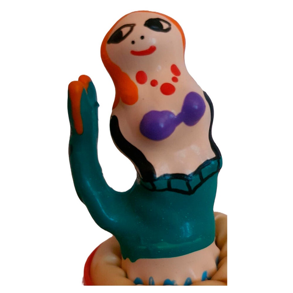 Scherzkondom «Meerjungfrau» – handbemalt, Fantasy-Partygag (1 Stück) 1 St