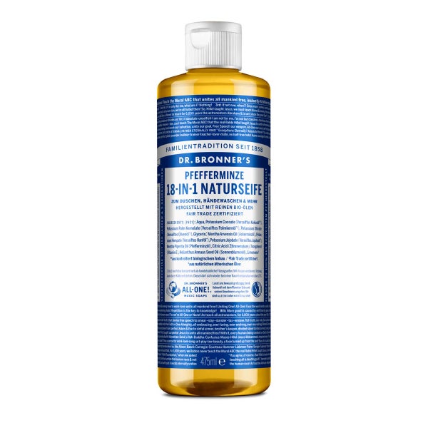 Dr. Bronner's 18 in1 Pfefferminze Liquid Soap 475 ml