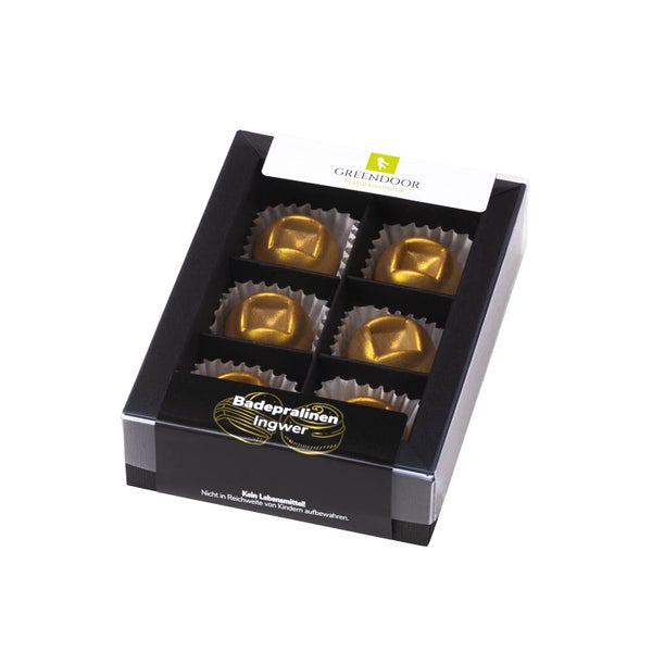 GREENDOOR Geschenk Set Badepralinen Ingwer 60 g