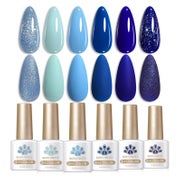 Nagellack UV Gel Blau Dunkelblau Glitzer Maniküre DIY Blauer 1 St