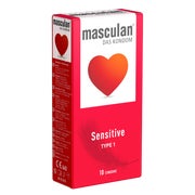 «Typ 1 Sensitive» rosa, 53 mm, extra dünn, silikonbefeuchtet (10 Kondome) 10 St