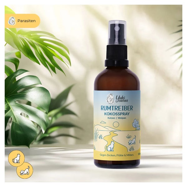 Yuki cares Anti-Zecken-Spray Rumtreiber für Katzen 100 ml