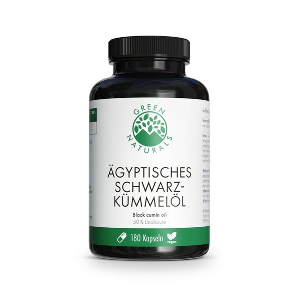 GREEN NATURALS Ägyptisches Schwarzkümmelöl 180 St