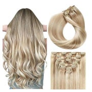 Clip In Extensions 55cm-100g #P18 613 Aschblond mit Bleichbl 1 St