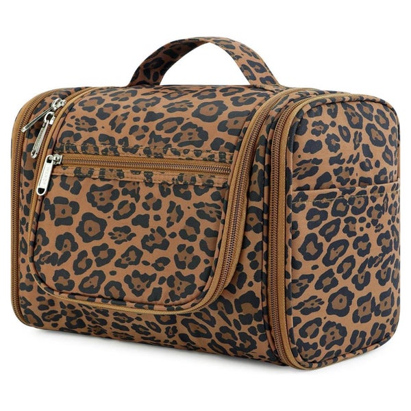 Waschtasche groß Kulturtasche Herren Damen Camping Brauner L 1 St