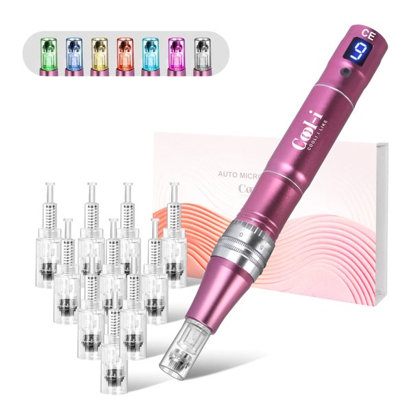 Cool-i Derma Pen, 9 Stufen, LCD, 12 Patronen, 7 LED Farben 1 St
