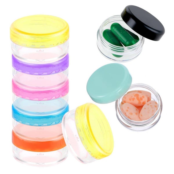 Dimeho Pillen-Organizer-Box 8 Stück Reise-Pillendose